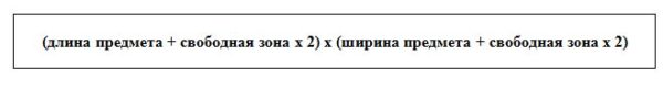 Универсальная формула для расчета оптимального расстояния между предметами обстановки