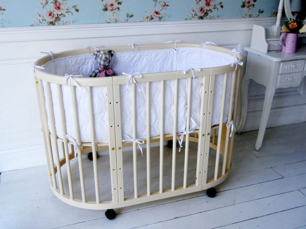 Круглая детская кроватка: особенности и положительные стороны конструкции