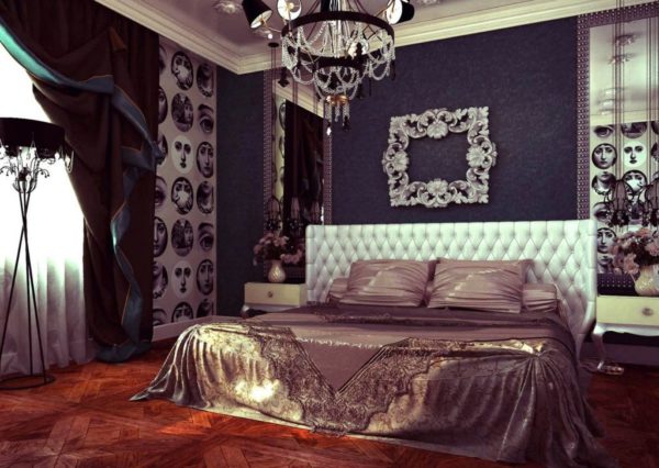 Богемная спальня в стиле арт-деко